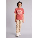 DeFacto %100 Pamuk Jogger Fit Gabardin Pantolon Erkek Çocuk B6713A826SM - Bej-BG732 - 8 - 9 Yaş
