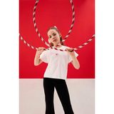 DeFacto %100 Pamuk Kalp Nakışlı Tişört Kız Çocuk G9913A826SM - Beyaz-WT79 - 8 - 9 Yaş