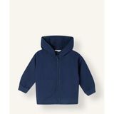 DeFacto %100 Pamuk Kapüşonlu Fermuarlı Sweatshirt Hırka Erkek Bebek I0426A526AU - 2 - 3 Yaş - Lacivert-NV256