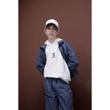 DeFacto %100 Pamuk Kapüşonlu Nakışlı Kolsuz Sweatshirt Erkek Çocuk D8487A825SP - 9 - 10 Yaş - Beyaz-WT32