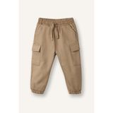 DeFacto %100 Pamuk Kargo Fit Jogger Paça Gabardin Pantolon Erkek Bebek G6429A526SP