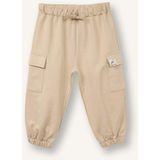 DeFacto %100 Pamuk Kargo Fit Pantolon Erkek Bebek G7285A526SP - 9 - 12 Ay - Bej-BG106