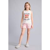 DeFacto %100 Pamuk Kolsuz Ayıcıklı Regular Fit 2'li Ekru Pijama Takımı Kız Çocuk H8112A826SM - Ekru-ER105 - 7 - 8 Yaş