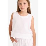 DeFacto %100 Pamuk Kolsuz Bluz Kız Çocuk D7785A825SM