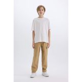DeFacto %100 Pamuk Loose Fit Standart Paça Gabardin Pantolon Erkek Çocuk D3406A825SP