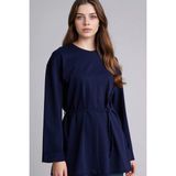 DeFacto %100 Pamuk Loose Fit Tunik F4850AX26SP - Lacivert-NV31 - 2XL