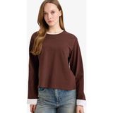 DeFacto %100 Pamuk Loose Fıt TUNIK G8576AX26SP - Kahve-BN341