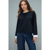 DeFacto %100 Pamuk Loose Fit Tunik G8576AX26SP - Lacivert-NV245