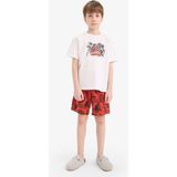 DeFacto %100 Pamuk Marvel Comics Beli Lastikli Pijama Takımı Erkek Çocuk E2702A825HS - Beyaz-WT34 - Dropsuz - 8 - 9 Yaş