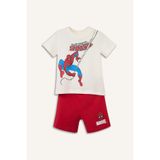 DeFacto %100 Pamuk Marvel Spıderman 2'li Pijama Takımı Erkek Bebek H3502A526SM