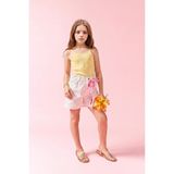 DeFacto %100 Pamuk Mom Fit Gabardin Şort Kız Çocuk H5884A826HS - 9 - 10 Yaş - Ekru-ER233