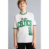 DeFacto %100 Pamuk NBA Boston Celtics New Regular Fit Bisiklet Yaka Kısa Kollu Tişört Erkek Çocuk H2899A826HS - Beyaz-WT34 - 9 - 10 Yaş