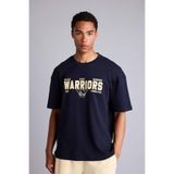 DeFacto %100 Pamuk NBA Golden State Warrıors Oversıze Kısa Kollu Tişört H3815AX26SM