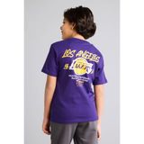 DeFacto %100 Pamuk NBA Los Angeles Lakers New Regular Fıt Bisiklet Yaka Kısa Kollu Tişört Erkek Çocuk G7613A