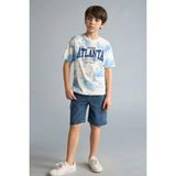 DeFacto %100 Pamuk New Regular Fit Bisiklet Yaka Baskılı Kısa Kollu Tişört Erkek Çocuk H4335A826HS - Beyaz-WT34 - 9 - 10 Yaş
