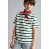 DeFacto %100 Pamuk New Regular Fit Bisiklet Yaka Desenli Kısa Kollu Tişört Erkek Çocuk H4342A826HS - Yeşil-GN754 - 7 - 8 Yaş