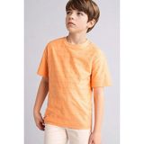 DeFacto %100 Pamuk New Regular Fit Bisiklet Yaka Kısa Kollu Tişört Erkek Çocuk H4313A826HS - Turuncu-OG81 - 9 - 10 Yaş