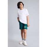 DeFacto %100 Pamuk Oversize Baskılı Şort Erkek Çocuk H2050A826SM - Yeşil-GN1116 - 13 - 14 Yaş