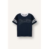 DeFacto %100 Pamuk Oversize Baskılı Tişört Erkek Bebek H4434A526SM - Lacivert-NV120 - 2 - 3 Yaş