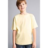 DeFacto %100 Pamuk Oversize Bisiklet Yaka Kısa Kollu Tişört Erkek Çocuk G6486A826SM - Sarı-YL273 - 8 - 9 Yaş