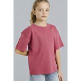 DeFacto %100 Pamuk Oversize Bisiklet Yaka Kısa Kollu Tişört Kız Çocuk G0882A826SM - Mor-PR220 - 8 - 9 Yaş