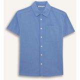 DeFacto %100 Pamuk Oversize Geniş Kalıp Polo Yaka Kısa Kollu Gömlek Erkek Çocuk E5832A825HS - Mavi-BE422 - 5 - 6 Yaş