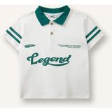 DeFacto %100 Pamuk Oversize Kısa Kollu Polo Tişört Erkek Bebek G7483A526SM - Ekru-ER105 - 4 - 5 Yaş
