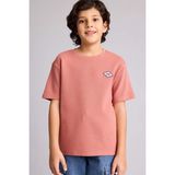 DeFacto %100 Pamuk Oversize Patch Detaylı Tişört Erkek Çocuk G6988A826SM - Pembe-BR96 - 11 - 12 Yaş