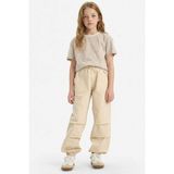 DeFacto %100 Pamuk Paraşüt Jogger Paça Pantolon Kız Çocuk E0160A825SM - Bej-BG286 - 9 - 10 Yaş