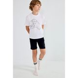DeFacto %100 Pamuk PlayStation Lisanslı Regular Fit 2'li Beyaz Pijama Takımı Erkek Çocuk H8202A826HS - Beyaz-WT34 - 7 - 8 Yaş