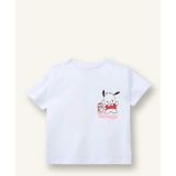 DeFacto %100 Pamuk Pochacco Penye Kısa Kollu Tişört Kız Bebek H4861A526SM - Beyaz-WT34 - 5 - 6 Yaş