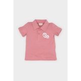 DeFacto %100 Pamuk Polo Yaka Baskılı Pike Kısa Kollu Tişört Erkek Bebek E5314A525SM - Pembe-BR96 - 18 - 24 Ay