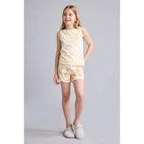 DeFacto %100 Pamuk Regular Fit Ayıcıklı 2'li Açık Sarı Pijama Takımı Kız Çocuk H8113A826SM - Sarı-YL498 - 7 - 8 Yaş