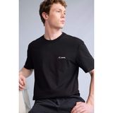 DeFacto %100 Pamuk Regular Fit Bisiklet Yaka Atatürk İmza Baskılı Kısa Kollu Tişört I1727AX26SM - Siyah-BK81 - 2XL