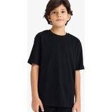 DeFacto %100 Pamuk Regular Fit Bisiklet Yaka Kısa Kollu Tişört Erkek Çocuk K1687A626SM - Siyah-BK81 - 9 - 10 Yaş