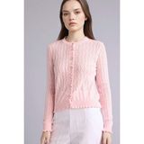 DeFacto %100 Pamuk Regular Fit Dantelli Hırka H1206AX26SP - Pembe-PN1