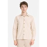 DeFacto %100 Pamuk Regular Fit Flanel Çizgili Gömlek G6786AX25WN - Bej-BG766