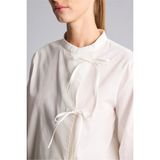 DeFacto %100 Pamuk Regular Fit Hakim Yaka Bağlamalı Poplin Tunik I1818AX26HS - Ekru-ER105 - XL