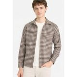 DeFacto %100 Pamuk Regular Fit Kareli Gömlek G4993AX26SP - Kahve-BN581 - XL