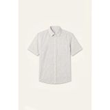 DeFacto %100 Pamuk Regular Fit Polo Yaka Kareli Kısa Kollu Bej Gömlek I1719AX26SM