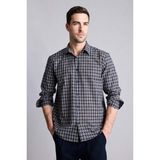 DeFacto %100 Pamuk Regular Fit Polo Yaka Uzun Kollu Gömlek G6285AX26SM - Lacivert-NV106 - 3XL