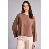 Defacto %100 Pamuk Relax Fıt Penye Uzun Kollu Kahverengi Tunik H7196ax26smbn254 Kahve-bn254