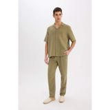 DeFacto %100 Pamuk Relax Fit Rahat Kesim Yazlık Müslin Kısa Paça Jogger Pantolon D6144AX25SM