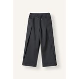 DeFacto %100 Pamuk Wide Leg Beli Bağcıklı Kat Detaylı Gabardin Pantolon Kız Çocuk I5833A826WN