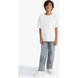 DeFacto %100 Pamuk Wide Leg Düz Paça Jean Pantolon Erkek Çocuk F2836A825AU - Dropsuz - 8 - 9 Yaş - Gri-NM55