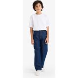 DeFacto %100 Pamuk Wide Leg Düz Paça Jean Pantolon Erkek Çocuk F9384A826SM - Mavi-NM34 - 11 - 12 Yaş