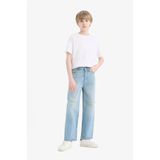 DeFacto %100 Pamuk Wide Leg Geniş Paça Jean Pantolon Erkek Çocuk D6844A825SM