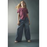 DeFacto %100 Pamuk Wide Leg Jean Pantolon Kız Çocuk G9426A826SM - Mavi-NM39 - 13 - 14 Yaş