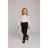 DeFacto %100 Pamuk Wide Leg Puantiyeli Düz Paça Poplin Pantolon Kız Bebek G3655A525AU - Siyah-BK27 - 18 - 24 Ay