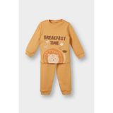 DeFacto %100 Pamuklu Aslan Baskılı Beli Lastikli Pijama Takımı Erkek Bebek F0551A525AU - Dropsuz - 4 - 5 Yaş
